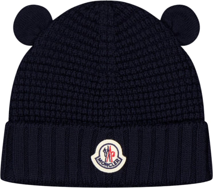 Moncler Moncler Baby Unisex Muts In Navy