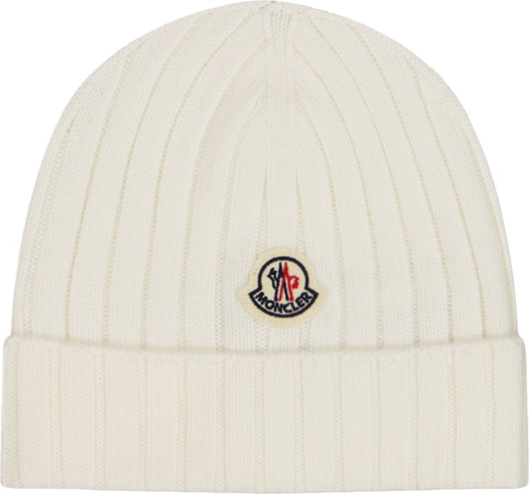 Moncler Moncler Baby Unisex Muts In Off White