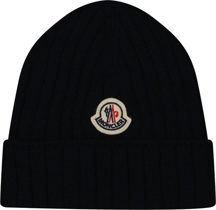 Moncler Moncler Baby Unisex Muts In Navy