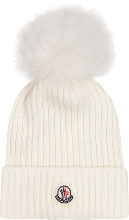 Moncler Moncler Kinder Meisjes Muts In Off White
