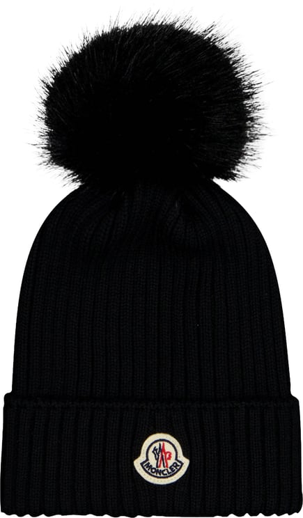 Moncler Moncler Kinder Meisjes Muts In Zwart
