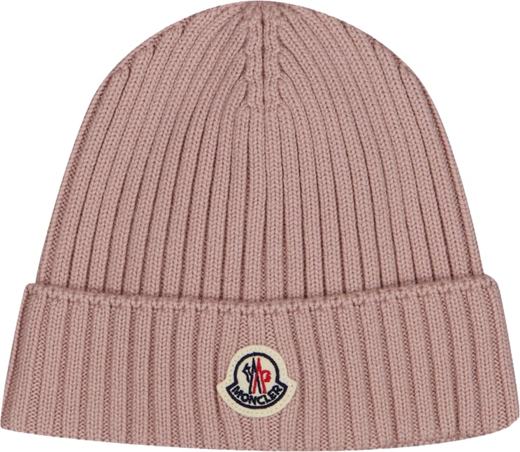 Moncler Moncler Kinder Meisjes Muts In Licht Roze