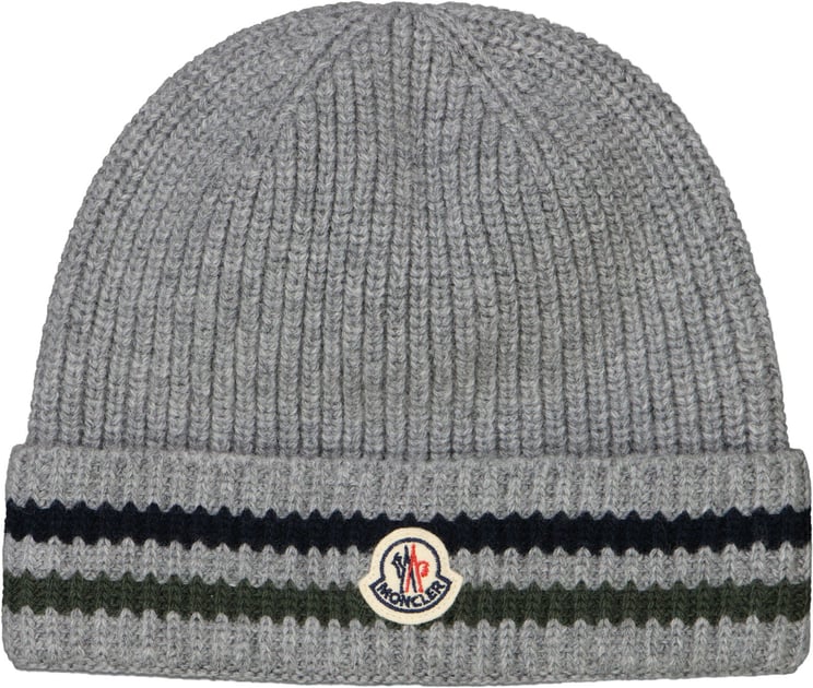Moncler Moncler Kinder Jongens Muts In Grijs