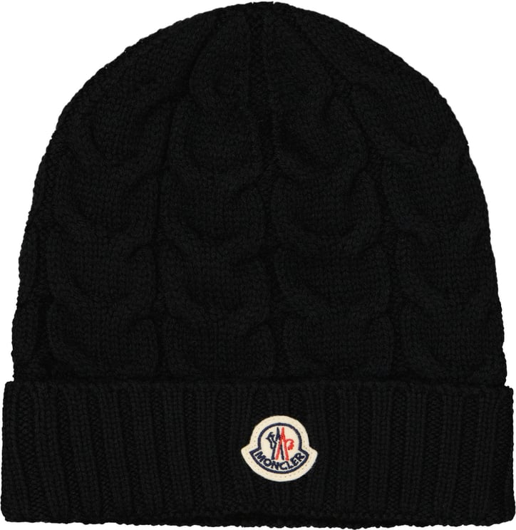 Moncler Moncler Kinder Unisex Muts In Zwart