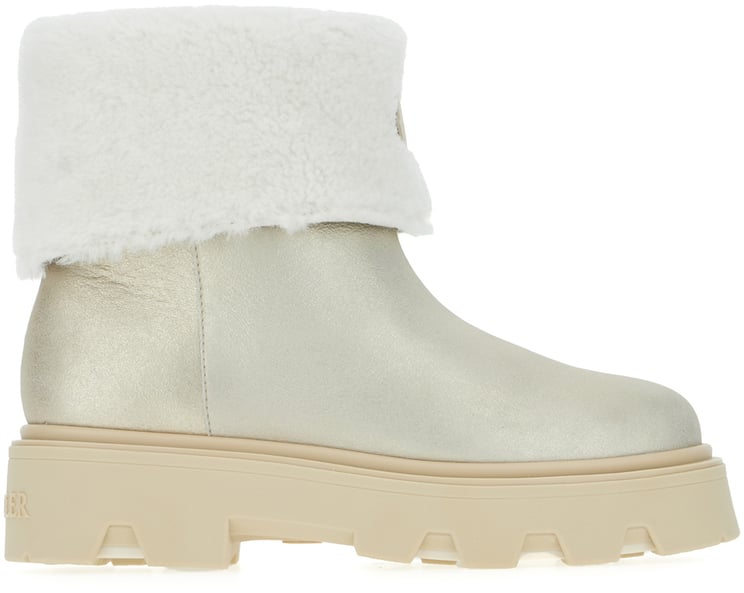 Moncler Moncler Platinum shearling Aurea ankle boots