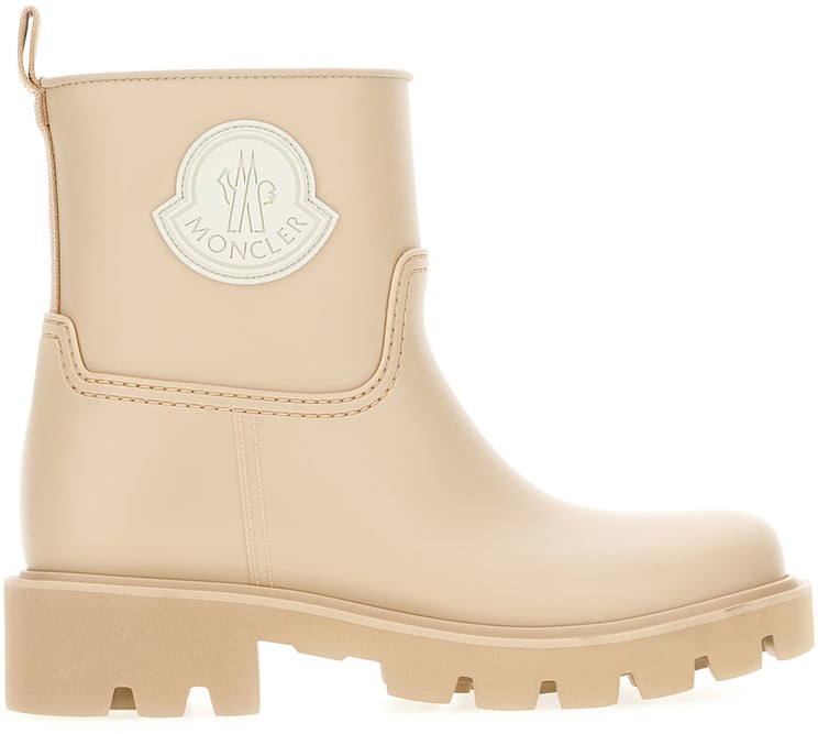 Moncler Moncler Beige rubber Kickstream ankle boots