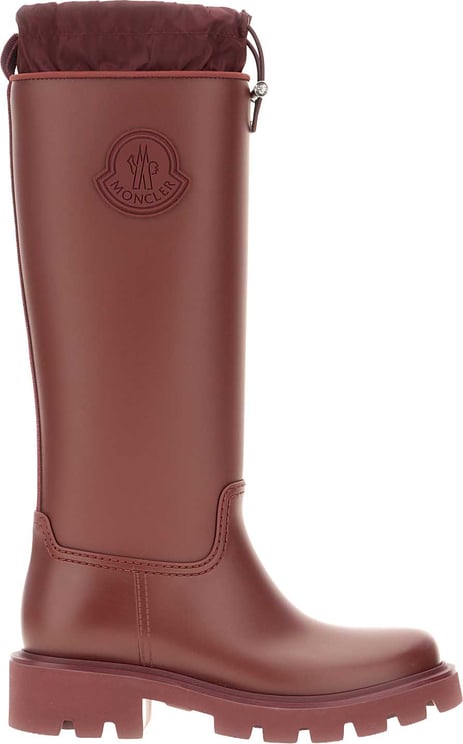 Moncler Moncler Burgundy rubber Kickstream boots
