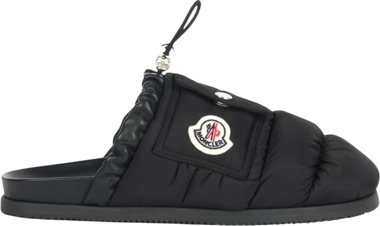 Moncler Pantofola imbottita con tasca nera