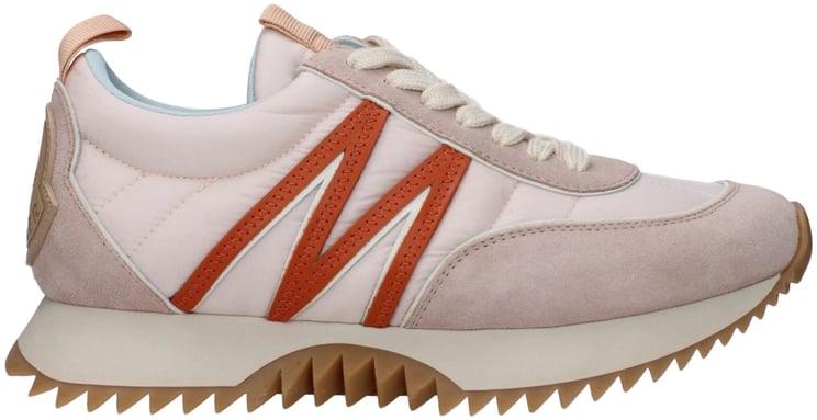 Moncler Moncler Pink Fabric Chunky Sneakers