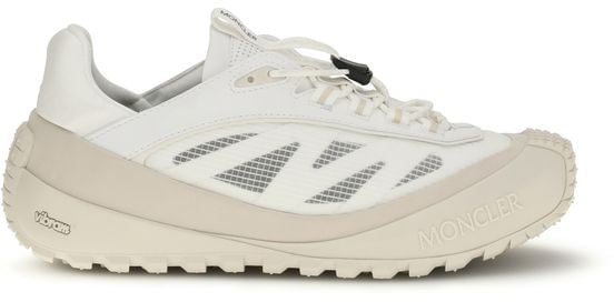 Moncler White Trailgrip LP Fabric Sneakers
