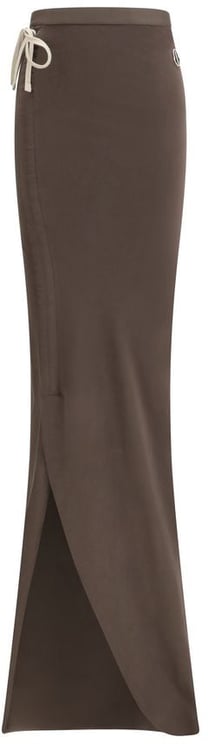 Moncler Moncler x Rick Owens Brown Cotton Long Skirt