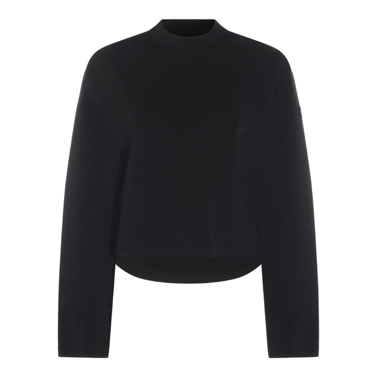Moncler Minimalist High-Neck Sweater With Cropped Silhouette