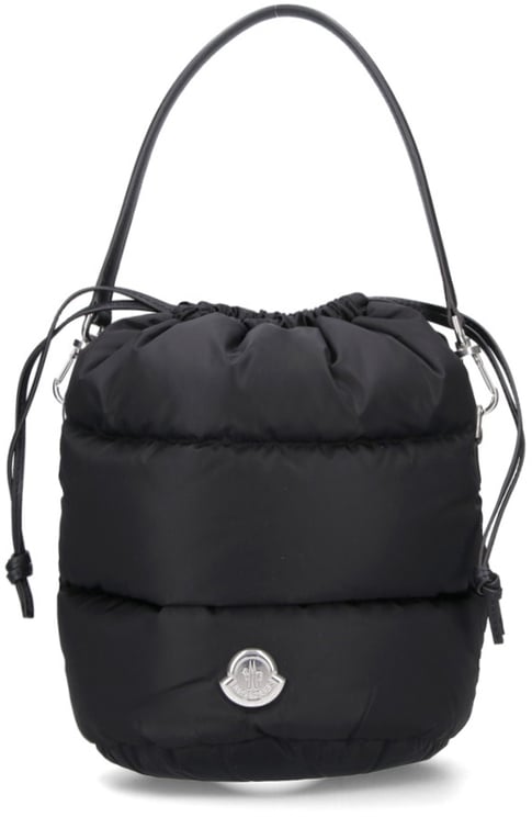 Moncler Black Caradoc Quilted Nylon Bucket Bag
