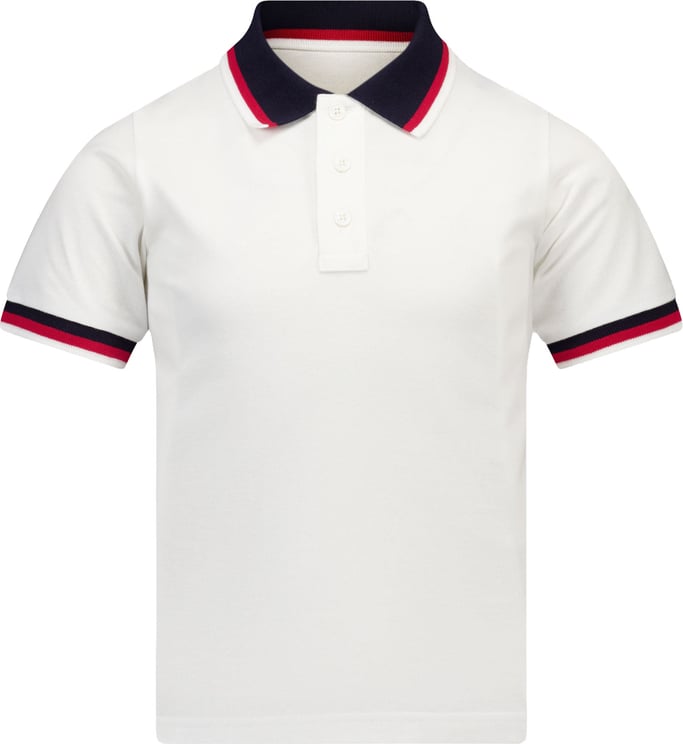 Moncler Moncler Kinder Jongens Polo In Wit