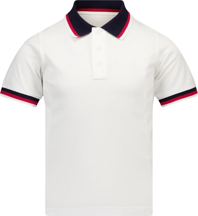 Moncler Moncler Kinder Jongens Polo In Wit