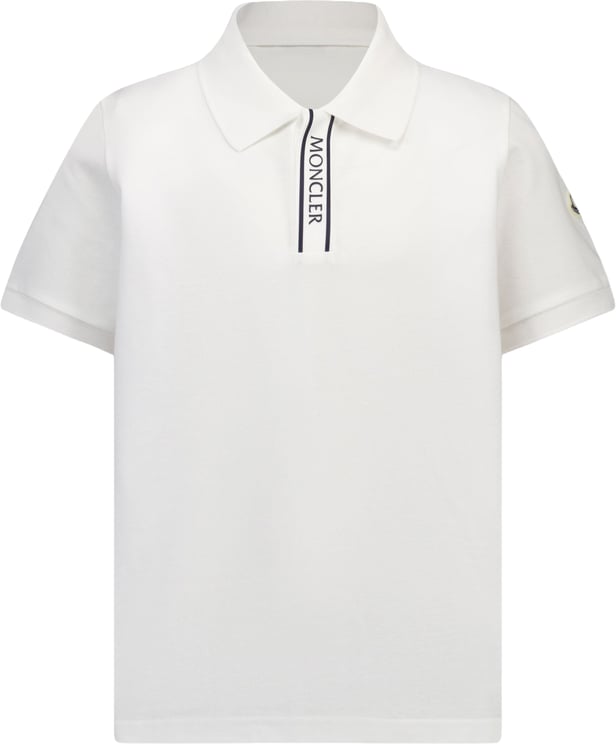 Moncler Moncler Kinder Jongens Polo In Wit