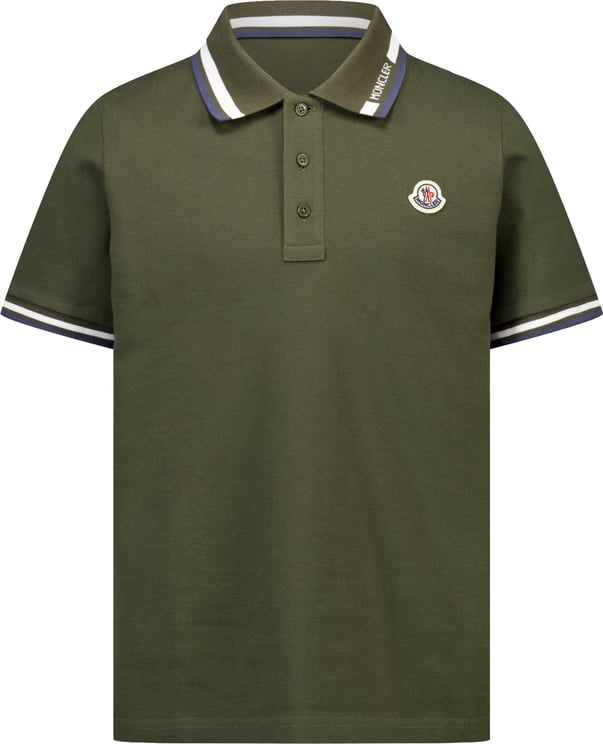 Moncler Moncler Kinder Jongens Polo In Army