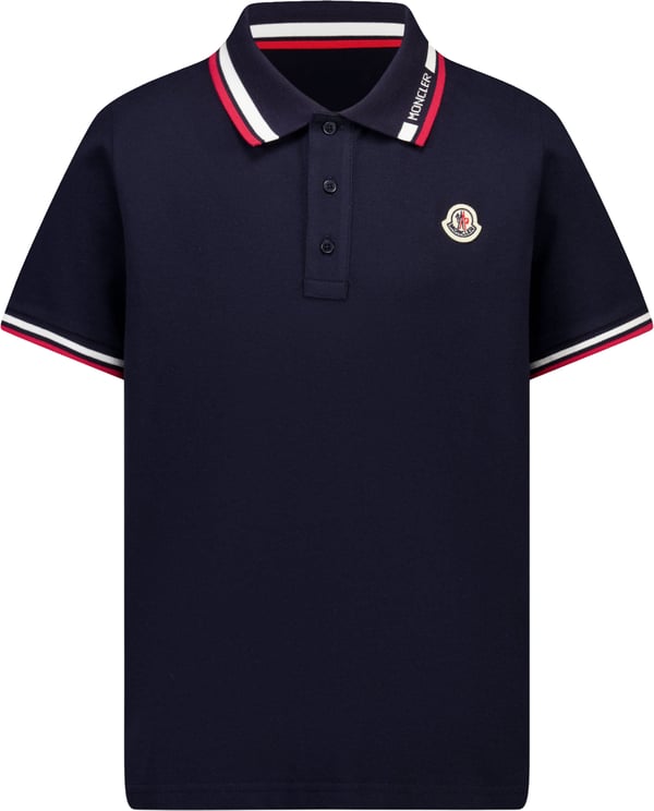 Moncler Moncler Kinder Jongens Polo In Navy