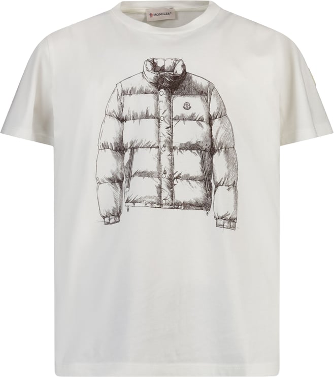 Moncler Moncler Kinder Jongens T-Shirt In Wit