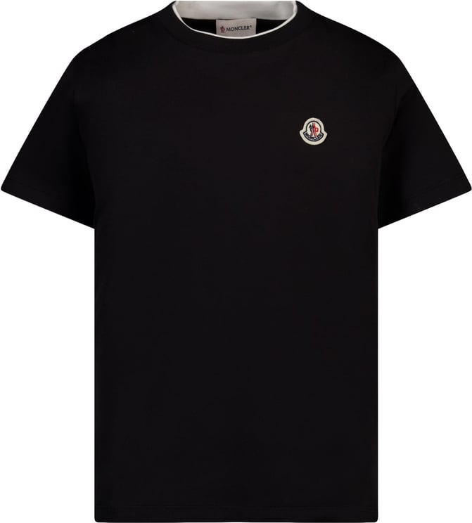 Moncler Moncler Kinder Jongens T-Shirt In Zwart