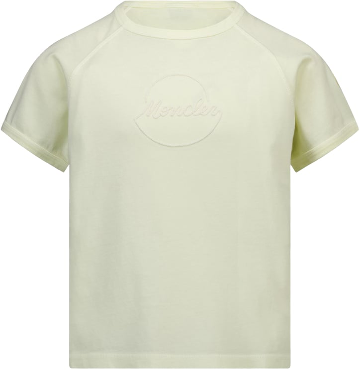 Moncler Moncler Kinder Meisjes T-Shirt In Geel