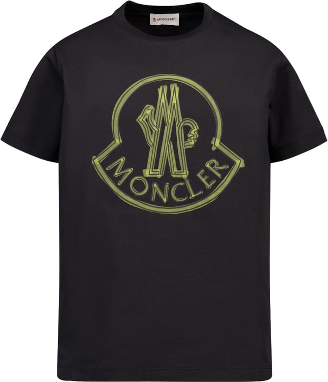 Moncler Moncler Kinder Jongens T-Shirt In Zwart