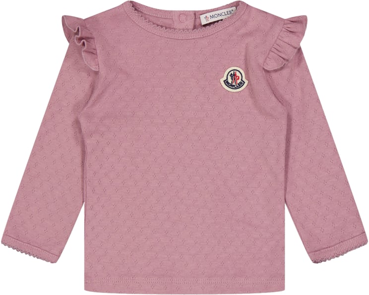 Moncler Moncler Baby Meisjes T-Shirt In Roze