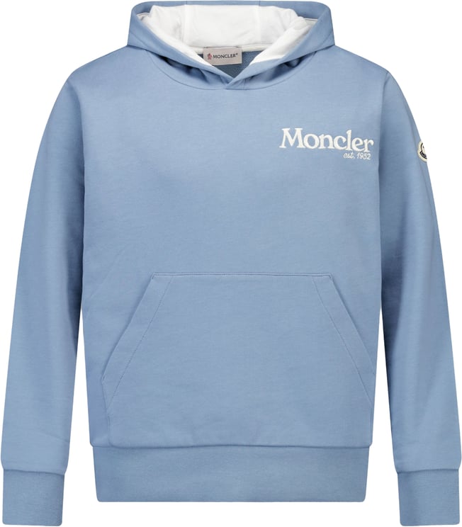 Moncler Moncler Kinder Jongens Trui In Licht Blauw