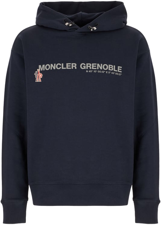 Moncler Moncler Grenoble Midnight blue cotton sweatshirt