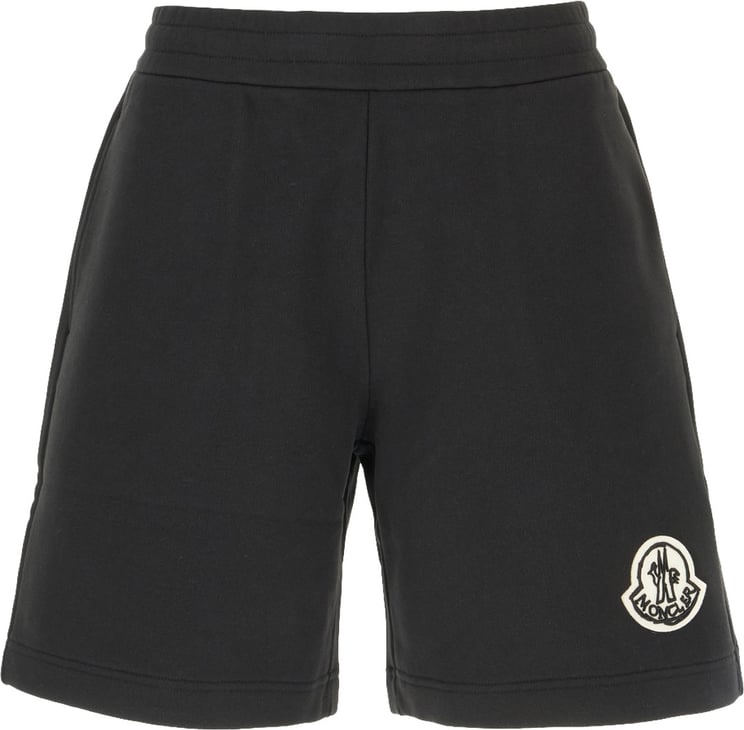 Moncler Moncler Black cotton bermuda shorts
