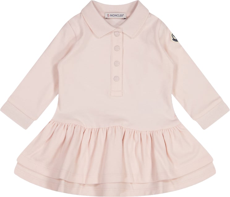 Moncler Moncler Baby Meisjes Jurk In Licht Roze