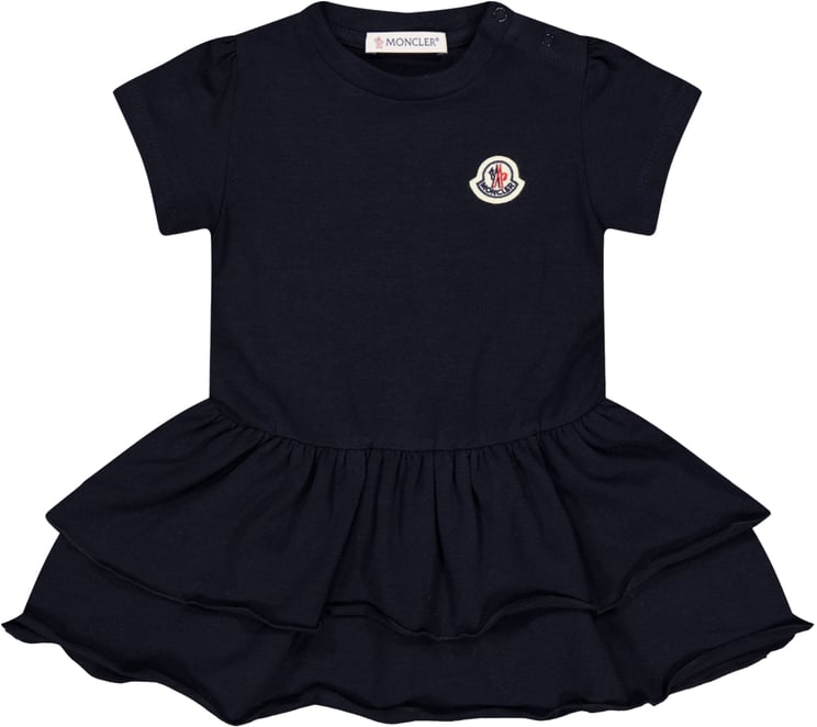 Moncler Moncler Baby Meisjes Jurk In Navy