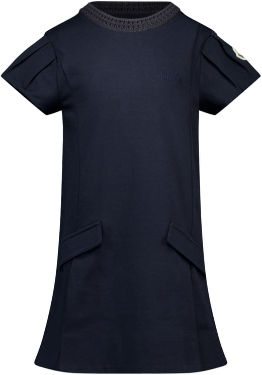 Moncler Moncler Kinder Meisjes Jurk In Navy
