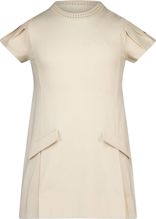 Moncler Moncler Kinder Meisjes Jurk In Off White
