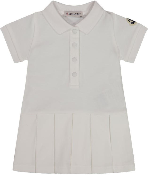 Moncler Moncler Baby Meisjes Jurk In Wit