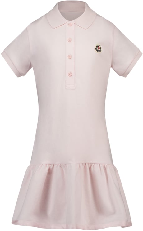 Moncler Moncler Kinder Meisjes Jurk In Licht Roze