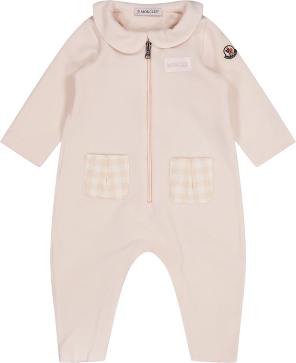 Moncler Moncler Baby Meisjes Boxpakje In Licht Roze