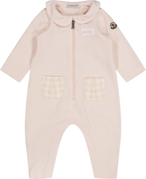 Moncler Moncler Baby Meisjes Boxpakje In Licht Roze