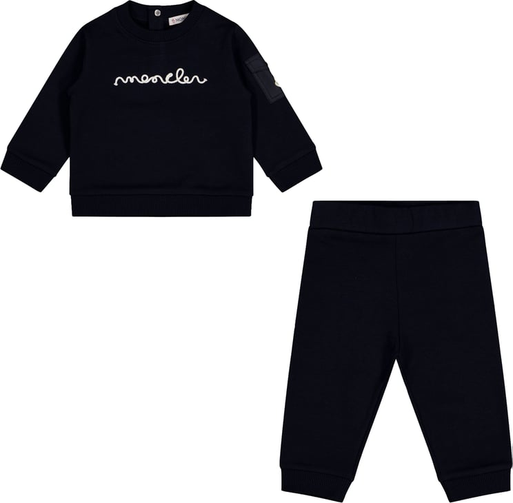 Moncler Moncler Baby Unisex Joggingpak In Navy