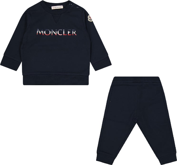 Moncler Moncler Baby Jongens Joggingpak Navy