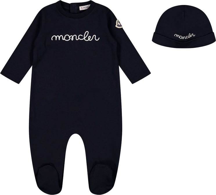 Moncler Moncler Baby Unisex Boxpakje In Navy