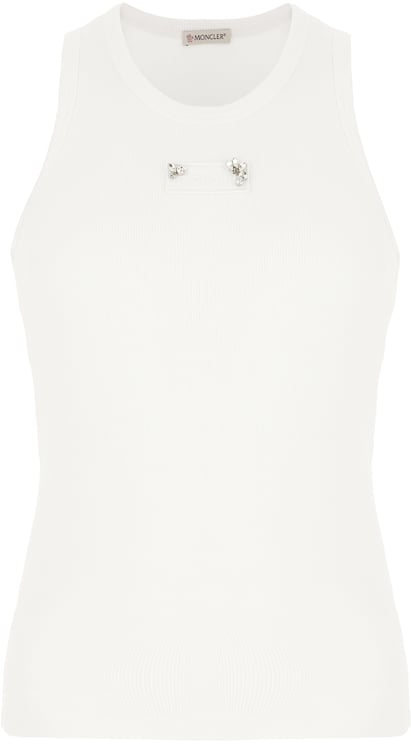 Moncler Moncler White cotton top