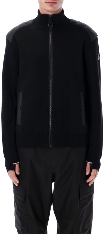 Moncler Moncler Grenoble padded wool zip-up cardigan