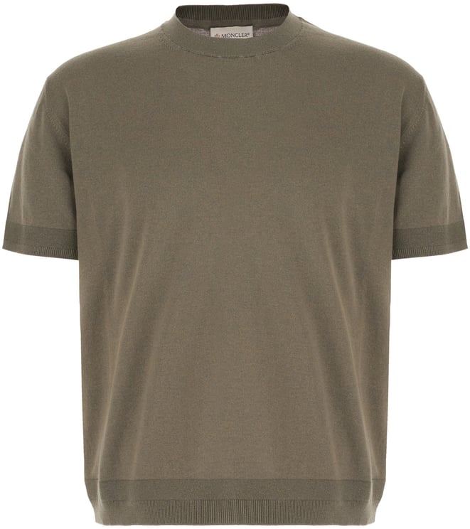 Moncler Moncler Olive green silk blend sweater