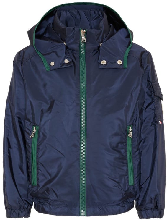 Moncler Moncler Banu Kinder Jongens Zomerjas In Navy