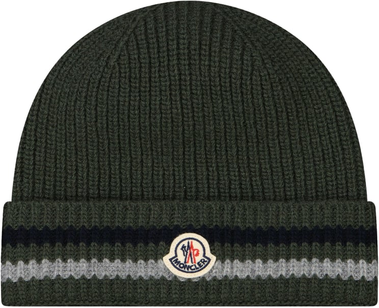 Moncler Moncler Kinder Jongens Muts In Donker Groen