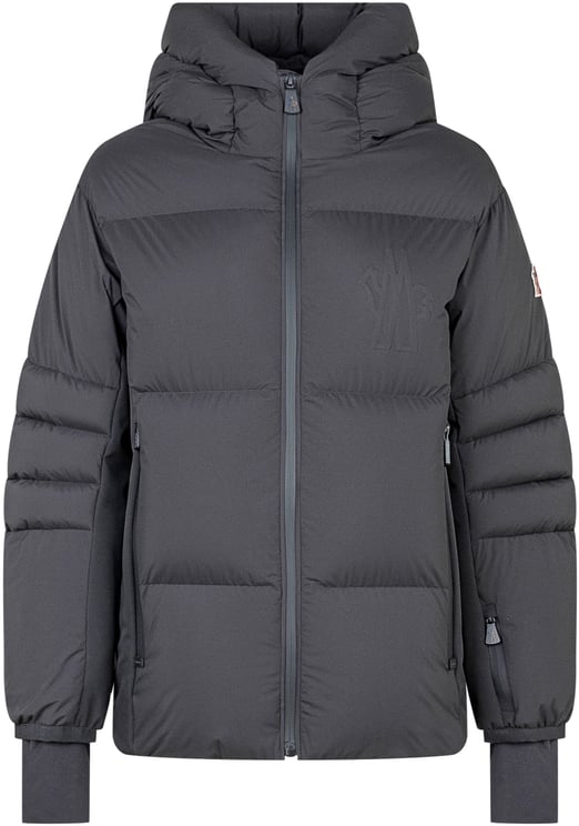 Moncler Moncler Grenoble Kids Piumino Nero con Cappuccio