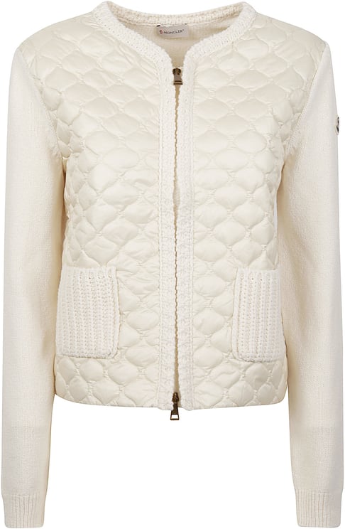 Moncler Tricot Cardigan White