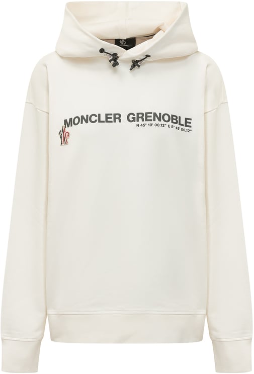 Moncler Felpa con Cappuccio e Stampa Frontale
