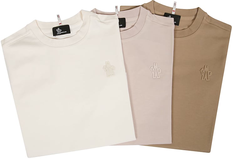 Moncler 3 Pack Logo Patch T-shirt Multicolour